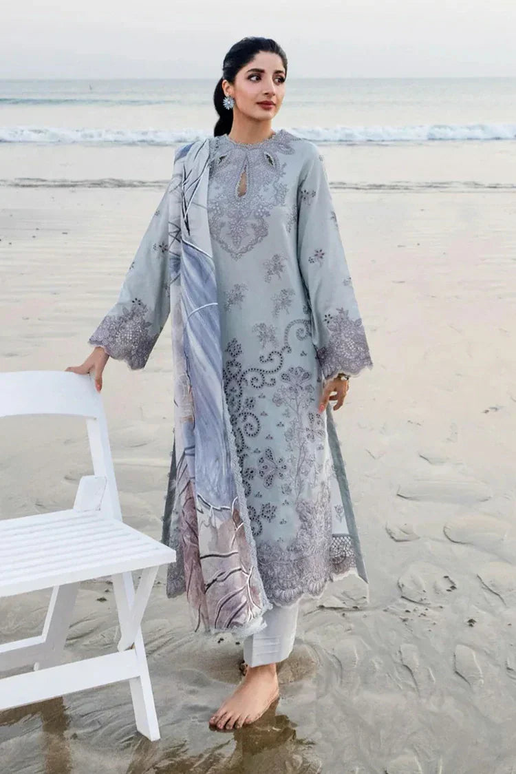 Picture of Aabyaan - Saagar Luxury Festive Lawn Collection - ZUMAR (AS-10) - Unstitched - Available at Raja Sahib