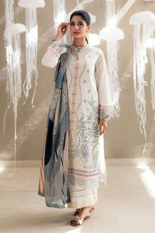 Picture of Aabyaan - Saagar Luxury Festive Lawn Collection - ZAIRA (AS-09) - Unstitched - Available at Raja Sahib