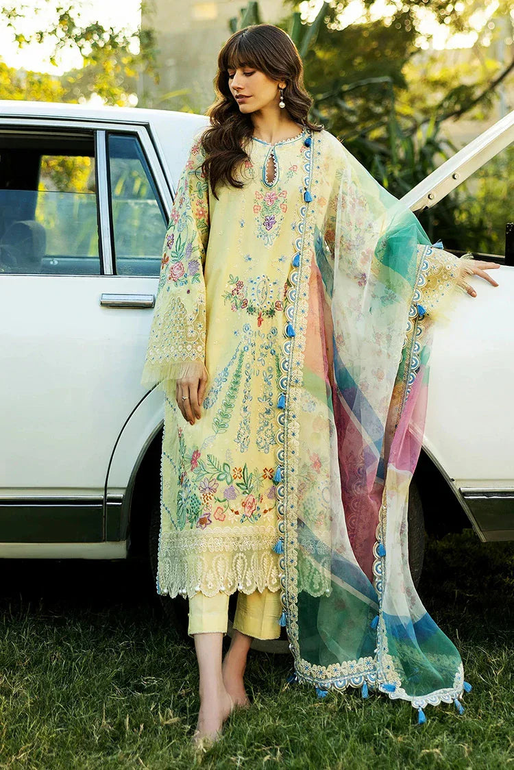 Picture of Sadaf Fawad Khan - Luxury Embroidered Lawn Collection - 3B MID SUMMER EVENING - Unstitched - Available at Raja Sahib