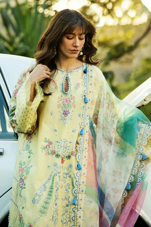 Picture of Sadaf Fawad Khan - Luxury Embroidered Lawn Collection - 3B MID SUMMER EVENING - Unstitched - Available at Raja Sahib