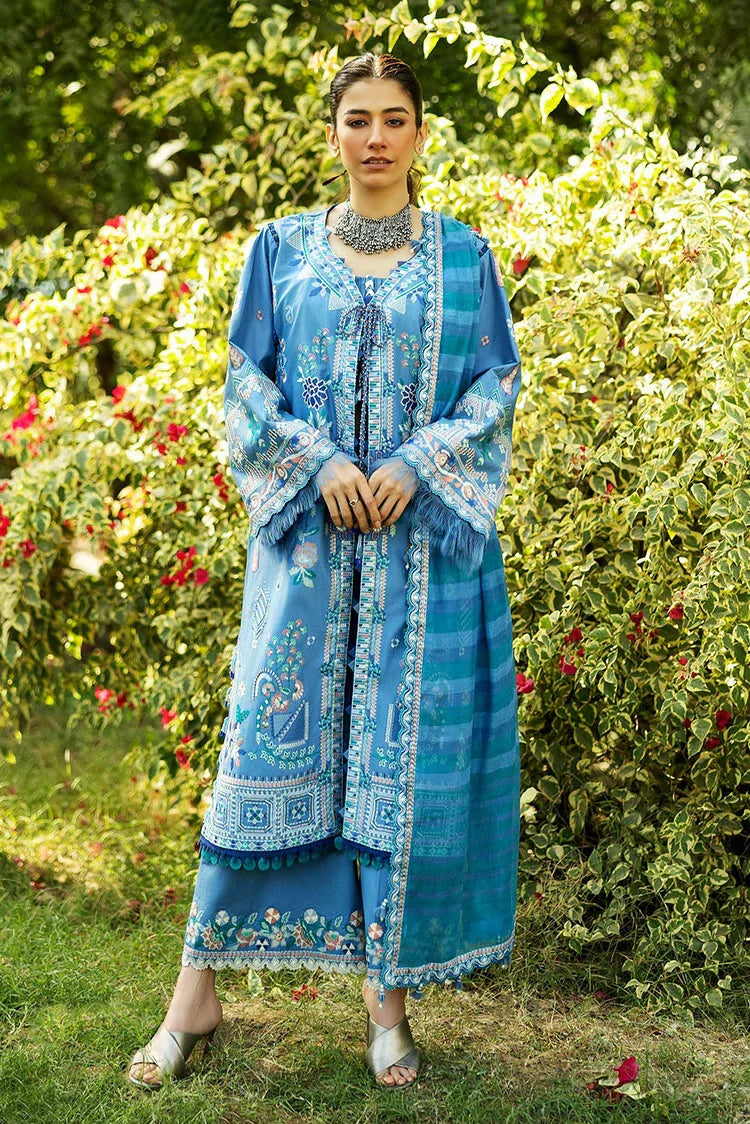 Picture of Sadaf Fawad Khan - Luxury Embroidered Lawn Collection - 5A WISTERIA - Unstitched - Available at Raja Sahib