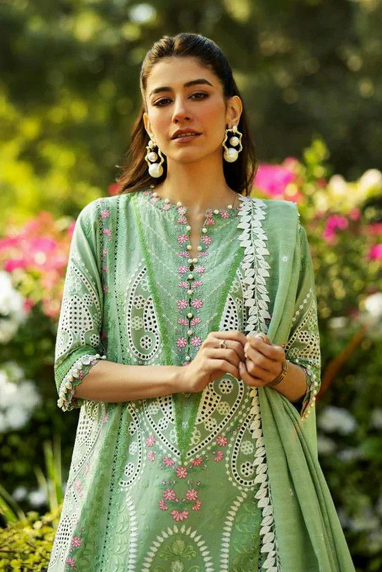 Picture of Sadaf Fawad Khan - Luxury Embroidered Lawn Collection - 7A FRENCH HEARTS - Unstitched - Available at Raja Sahib