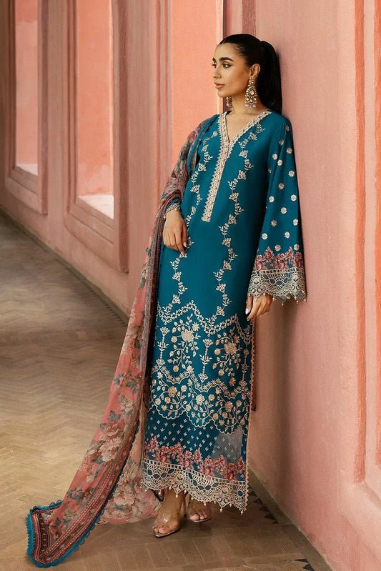 Picture of Zainab Chottani - Chikankari Collection - Izrah-2A - Unstitched - Available at Raja Sahib