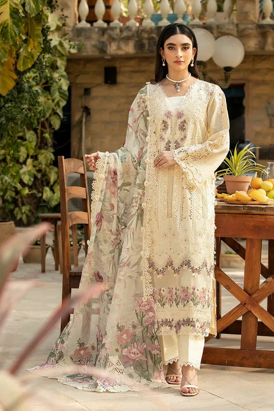 Picture of Elaf - Premium Luxury Lawn Collection - ELM-11 Kohinoor - Unstitched - Available at Raja Sahib