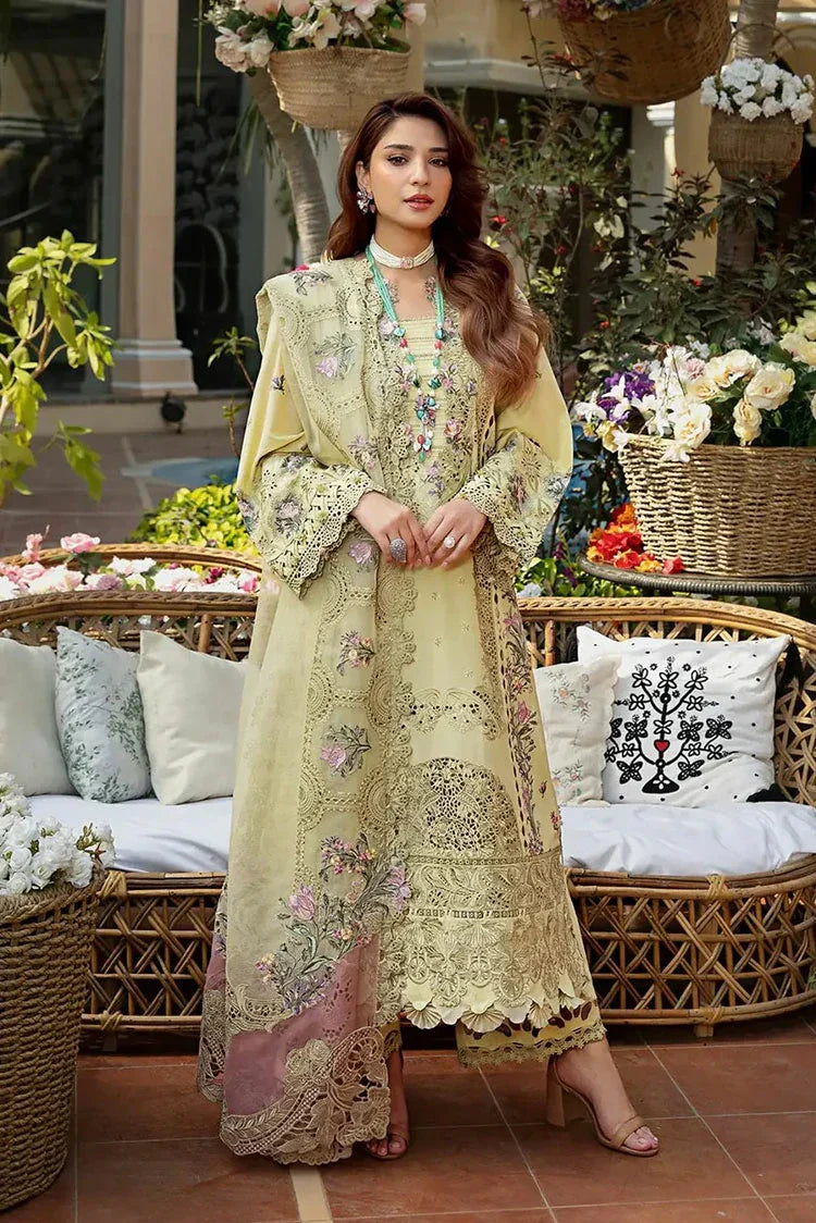 Picture of Elaf - Premium Luxury Lawn Collection - ELM-3A Bahaar - Unstitched - Available at Raja Sahib