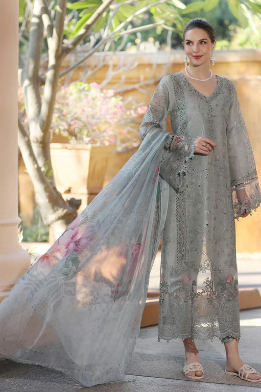 Picture of Noor by Saadia Asad - Noor Eid Luxury Handwork Laserkari - Design 1A - Unstitched - Available at Raja Sahib