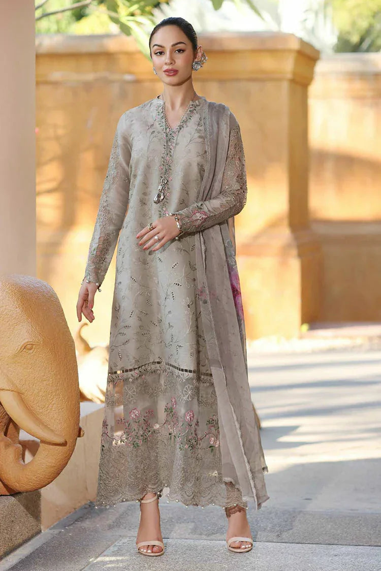 Picture of Noor by Saadia Asad - Noor Eid Luxury Handwork Laserkari - Design 1B - Unstitched - Available at Raja Sahib