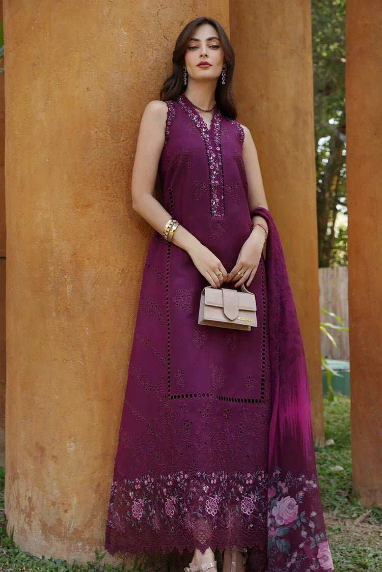 Picture of Noor by Saadia Asad - Noor Eid Luxury Handwork Laserkari - Design 2A - Unstitched - Available at Raja Sahib