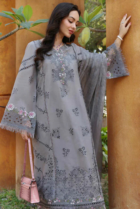 Picture of Noor by Saadia Asad - Noor Eid Luxury Handwork Laserkari - Design 2B - Unstitched - Available at Raja Sahib