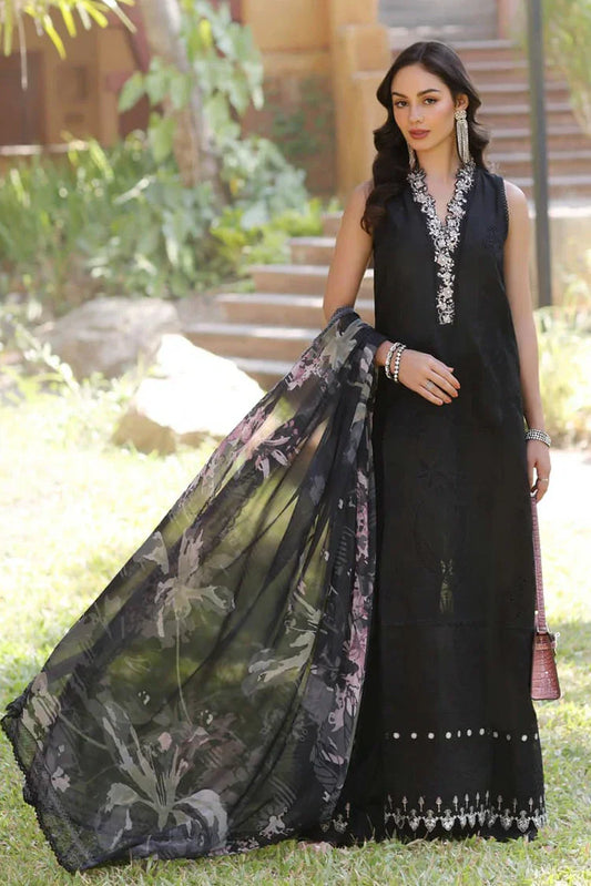 Picture of Noor by Saadia Asad - Noor Eid Luxury Handwork Laserkari - Design 6A - Unstitched - Available at Raja Sahib