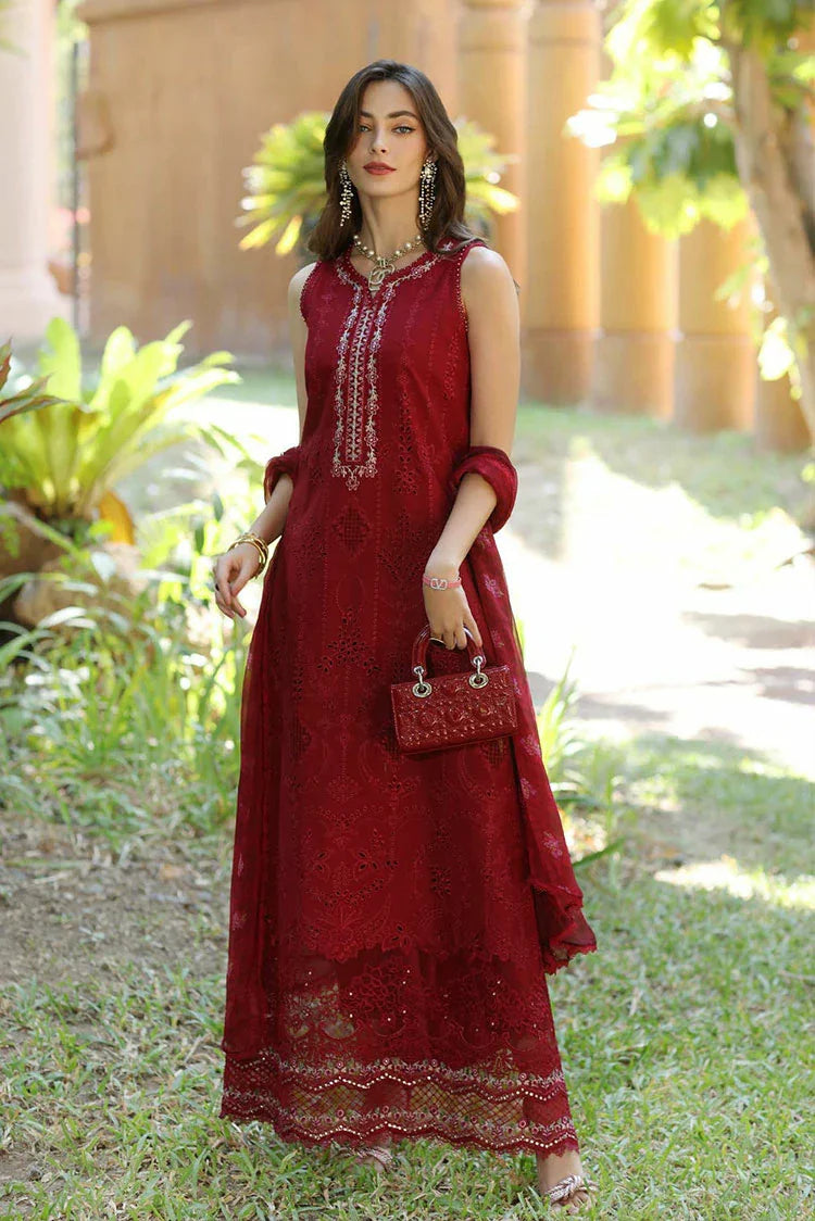 Picture of Noor by Saadia Asad - Noor Eid Luxury Handwork Laserkari - Design 7A - Unstitched - Available at Raja Sahib