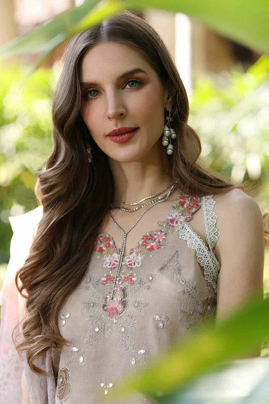 Picture of Noor by Saadia Asad - Noor Eid Luxury Handwork Laserkari - Design 8B - Unstitched - Available at Raja Sahib