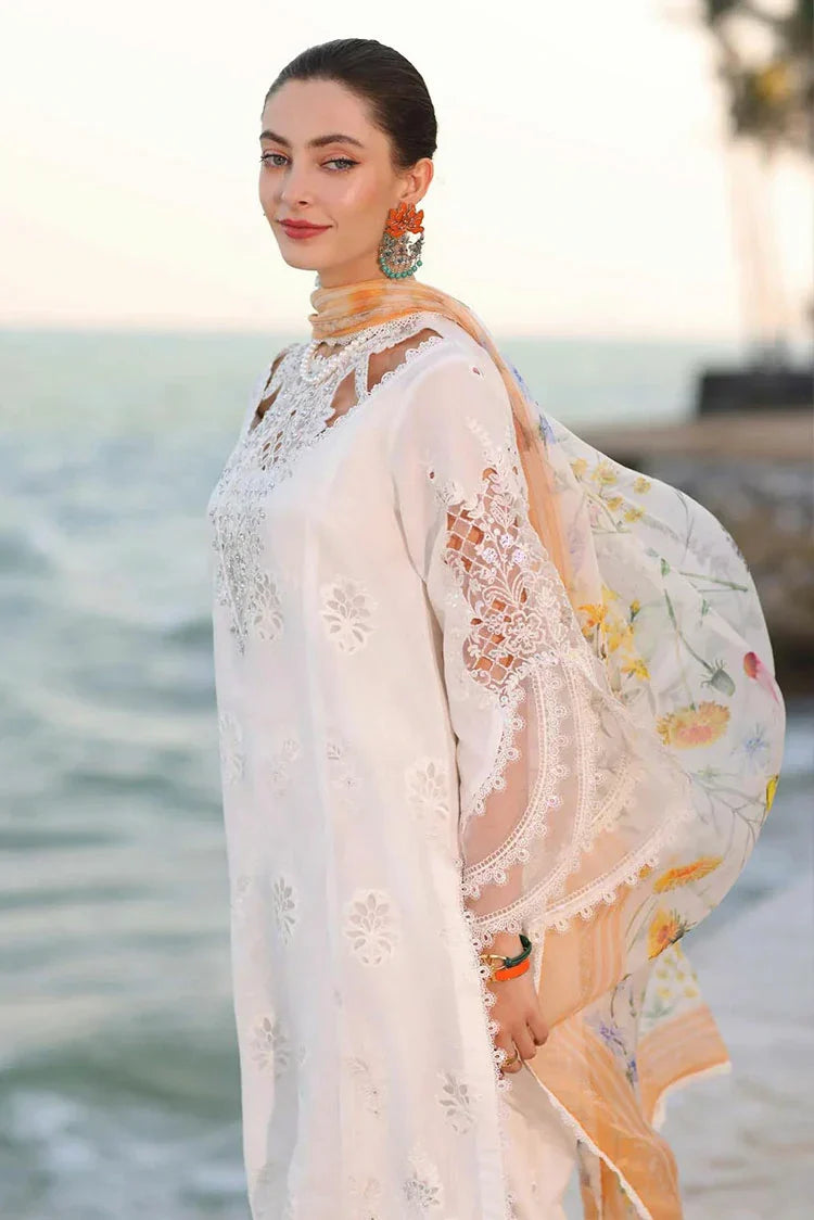 Picture of Noor by Saadia Asad - Noor Eid Luxury Handwork Laserkari - Design 9B - Unstitched - Available at Raja Sahib