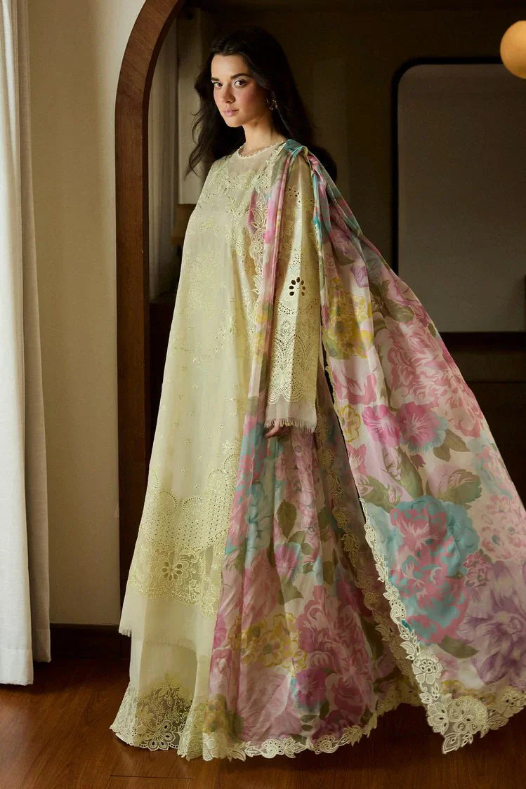 Picture of Zara Shahjahan - Satori Embroidered Lawn Collection - Kaori-1B - Unstitched - Available at Raja Sahib