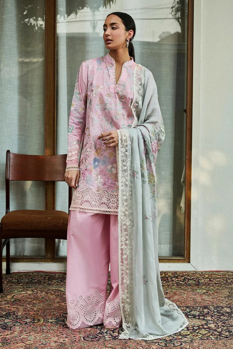 Picture of Zara Shahjahan - Satori Embroidered Lawn Collection - Nozomi-2A - Unstitched - Available at Raja Sahib
