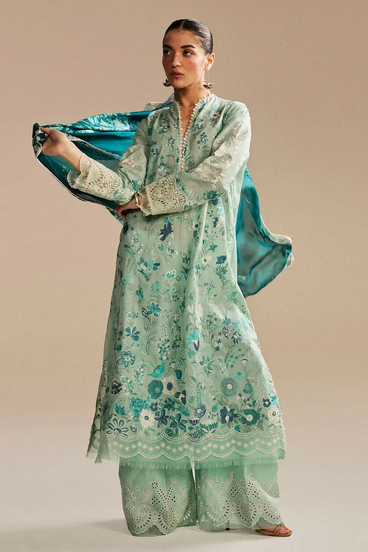Picture of Zara Shahjahan - Satori Embroidered Lawn Collection - Nozomi-2B - Unstitched - Available at Raja Sahib