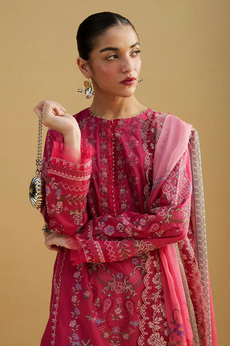 Picture of Zara Shahjahan - Satori Embroidered Lawn Collection - Hikari-7A - Unstitched - Available at Raja Sahib
