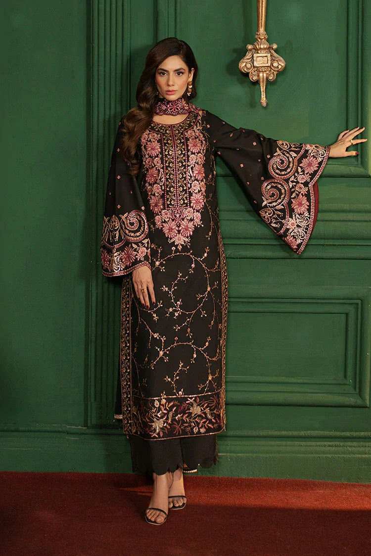 Picture of Asim Jofa - Premium Festive Collection - AJPF-19 EMBROIDERED SILK 3 PCS - Unstitched - Available at Raja Sahib