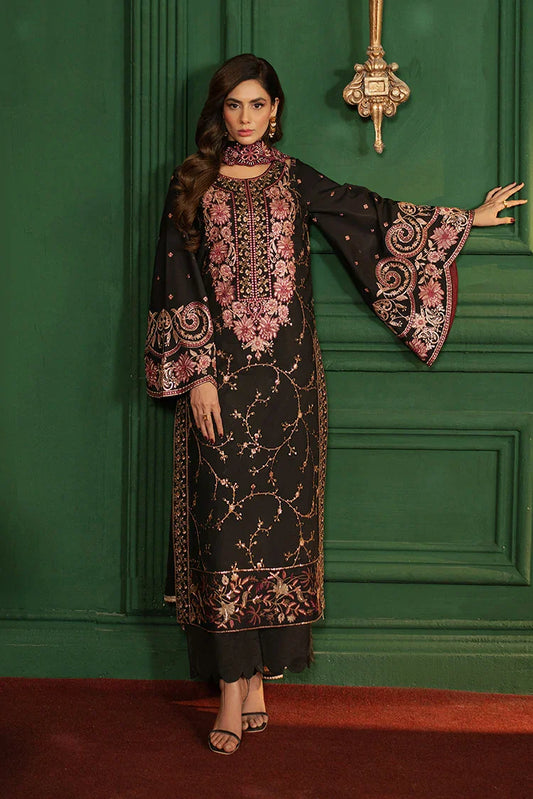 Picture of Asim Jofa - Premium Festive Collection - AJPF-19 EMBROIDERED SILK 3 PCS - Unstitched - Available at Raja Sahib