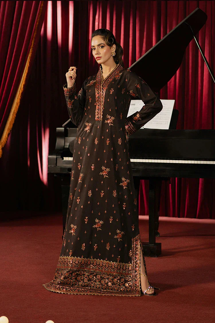 Picture of Asim Jofa - Premium Festive Collection - AJPF-06 EMBROIDERED BOSKI SILK 1 PC - Unstitched - Available at Raja Sahib