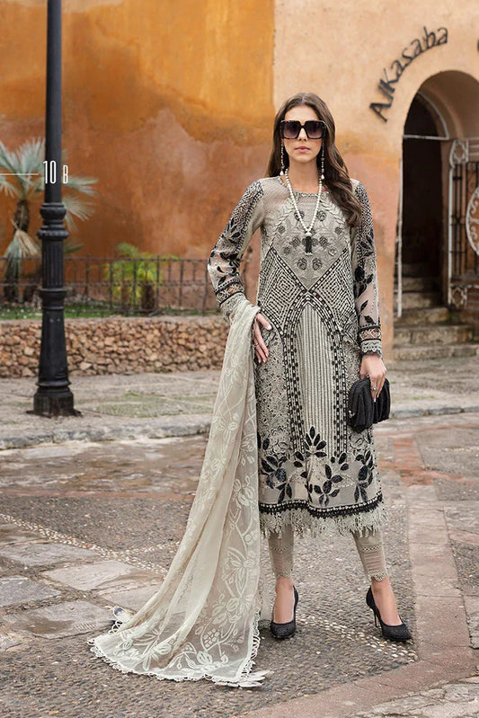 Picture of Maria B - Voyage A Luxe Luxury Lawn Collection - Design 10B - Unstitched - Available at Raja Sahib