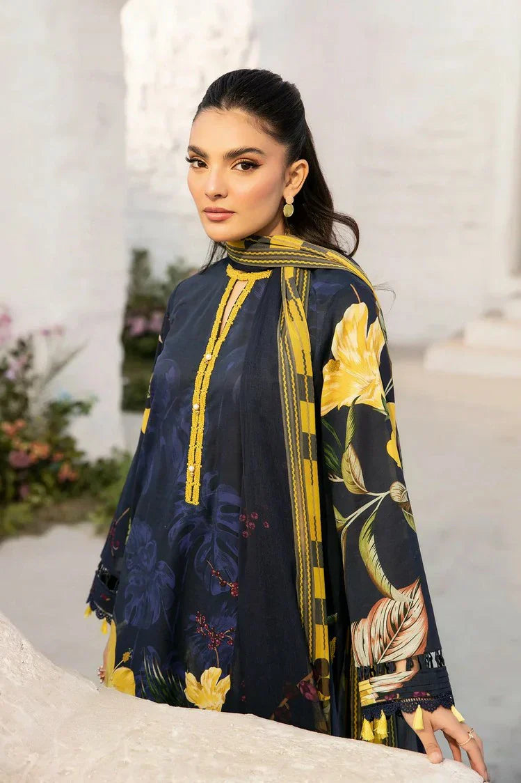 Picture of Maria B - M Basics Lawn Edition Vol 1 - Design 10B - Unstitched - Available at Raja Sahib