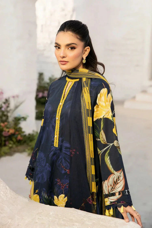 Picture of Maria B - M Basics Lawn Edition Vol 1 - Design 10B - Unstitched - Available at Raja Sahib