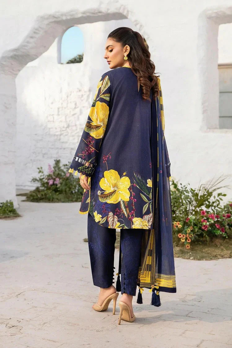 Picture of Maria B - M Basics Lawn Edition Vol 1 - Design 10B - Unstitched - Available at Raja Sahib
