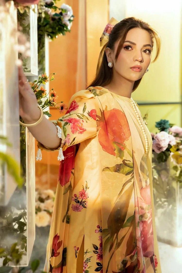 Picture of Maria B - M Basics Lawn Edition Vol 1 - Design 1A - Unstitched - Available at Raja Sahib