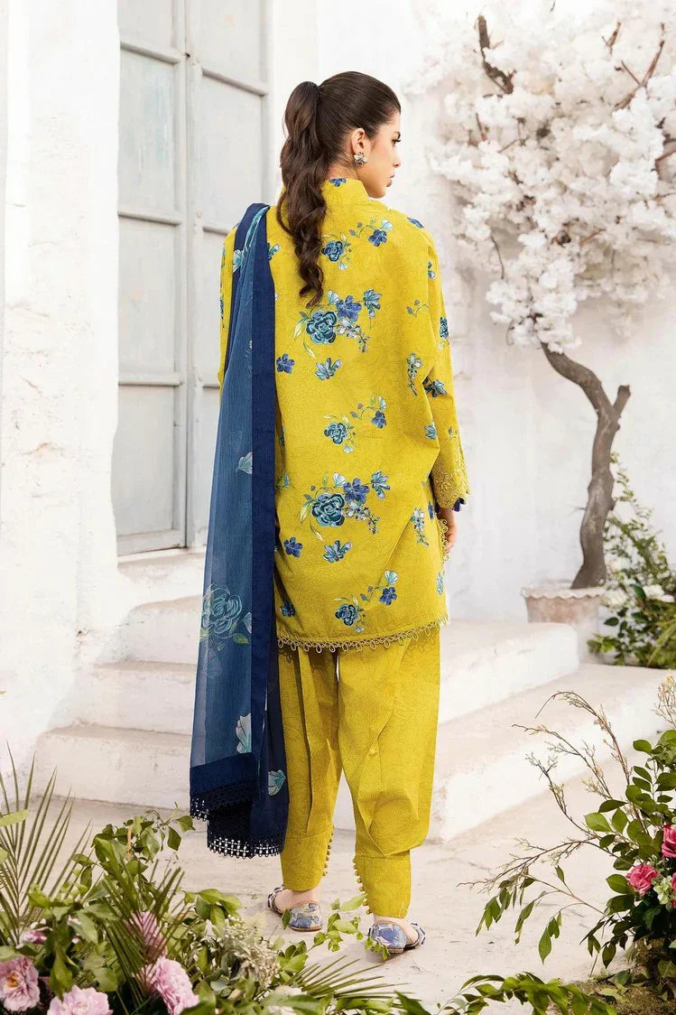 Picture of Maria B - M Basics Lawn Edition Vol 1 - Design 2A - Unstitched - Available at Raja Sahib