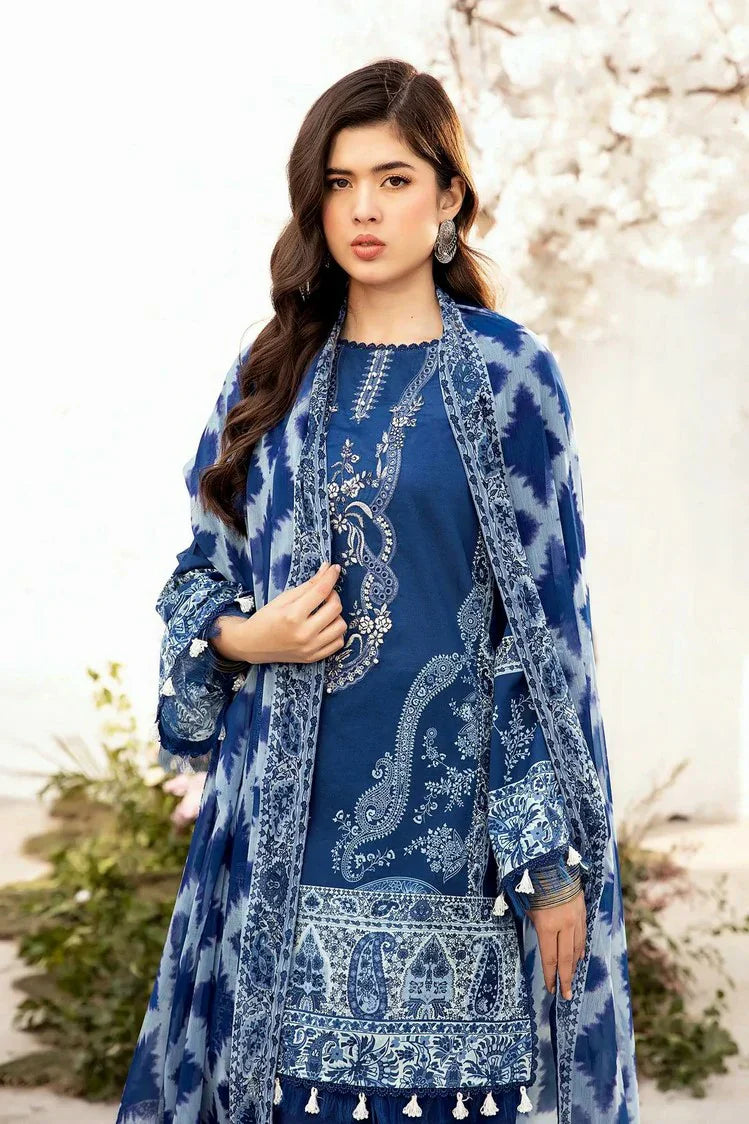 Picture of Maria B - M Basics Lawn Edition Vol 1 - Design 3B - Unstitched - Available at Raja Sahib