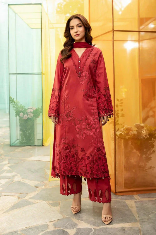 Picture of Maria B - M Basics Lawn Edition Vol 1 - Design 6A - Unstitched - Available at Raja Sahib