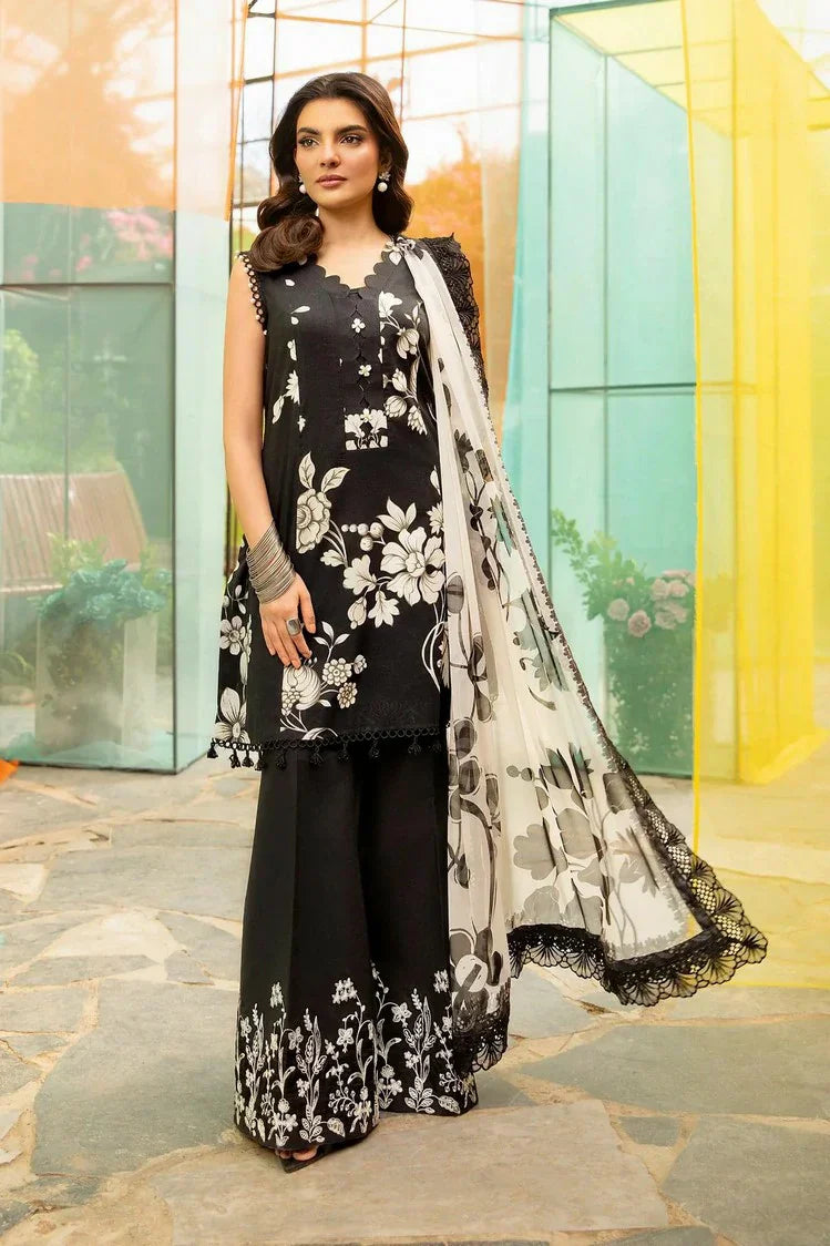 Picture of Maria B - M Basics Lawn Edition Vol 1 - Design 6B - Unstitched - Available at Raja Sahib