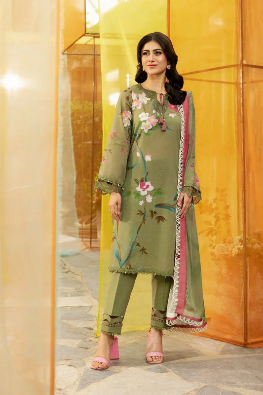 Picture of Maria B - M Basics Lawn Edition Vol 1 - Design 7A - Unstitched - Available at Raja Sahib