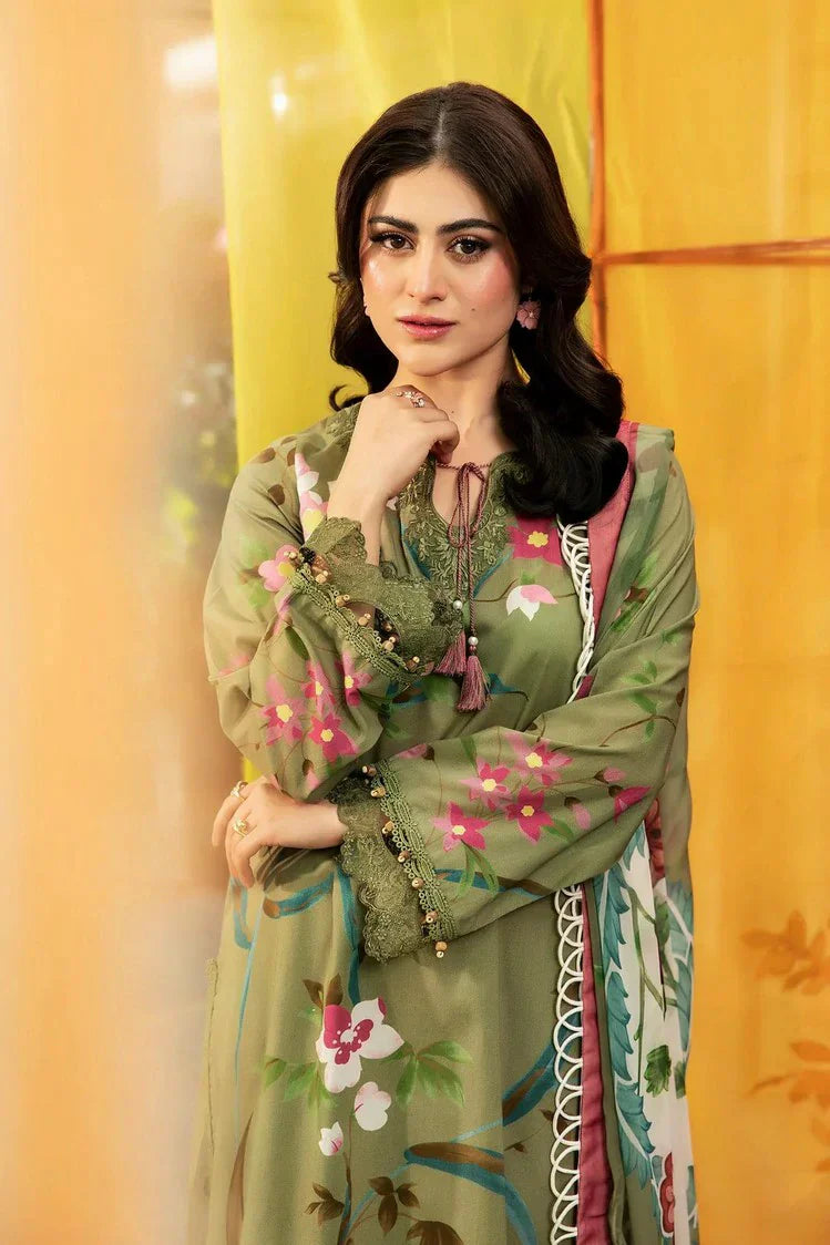 Picture of Maria B - M Basics Lawn Edition Vol 1 - Design 7A - Unstitched - Available at Raja Sahib