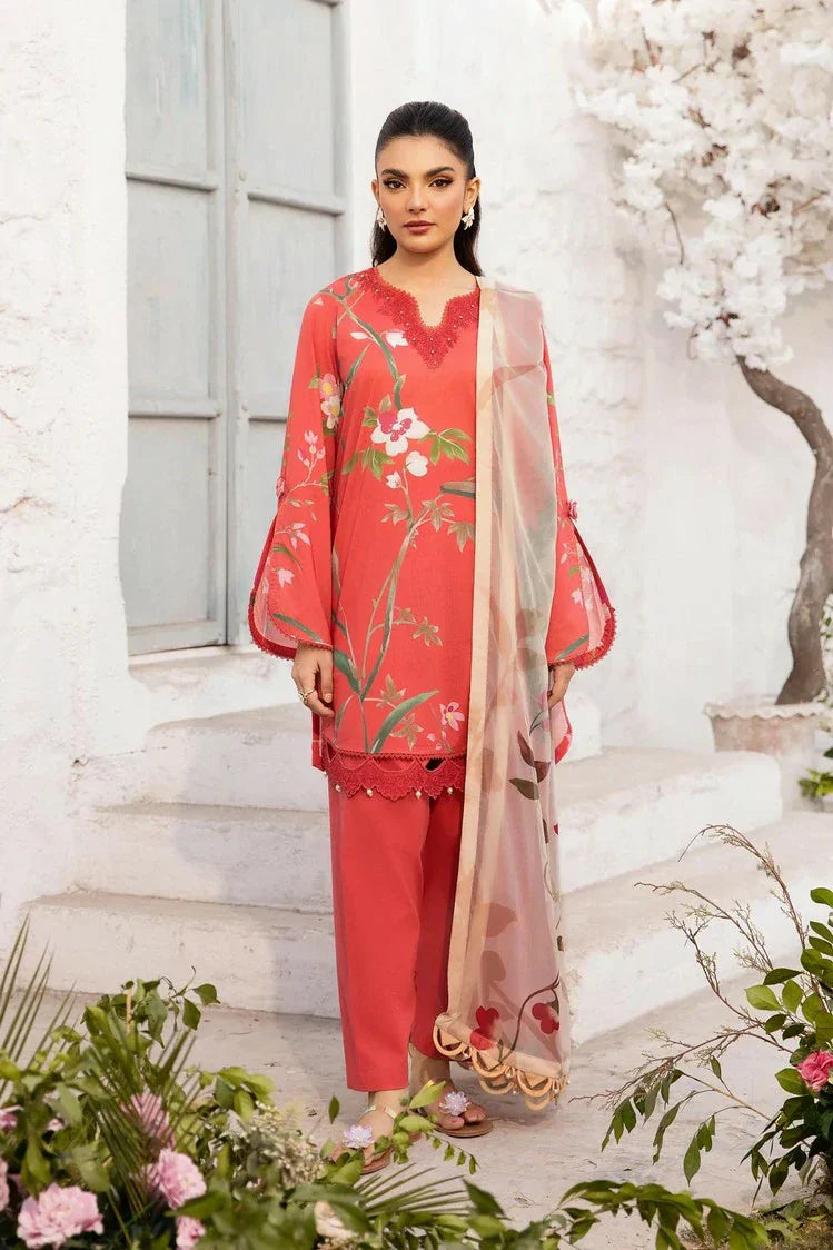 Picture of Maria B - M Basics Lawn Edition Vol 1 - Design 7B - Unstitched - Available at Raja Sahib