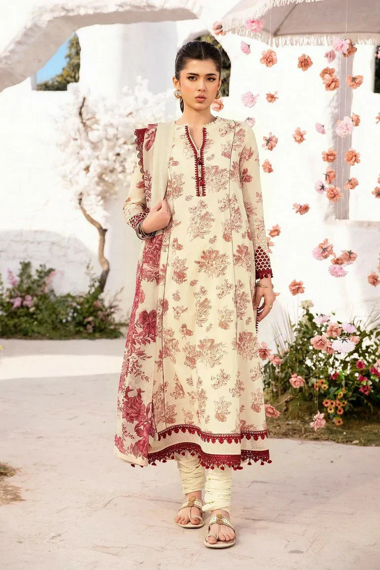 Picture of Maria B - M Basics Lawn Edition Vol 1 - Design 8A - Unstitched - Available at Raja Sahib