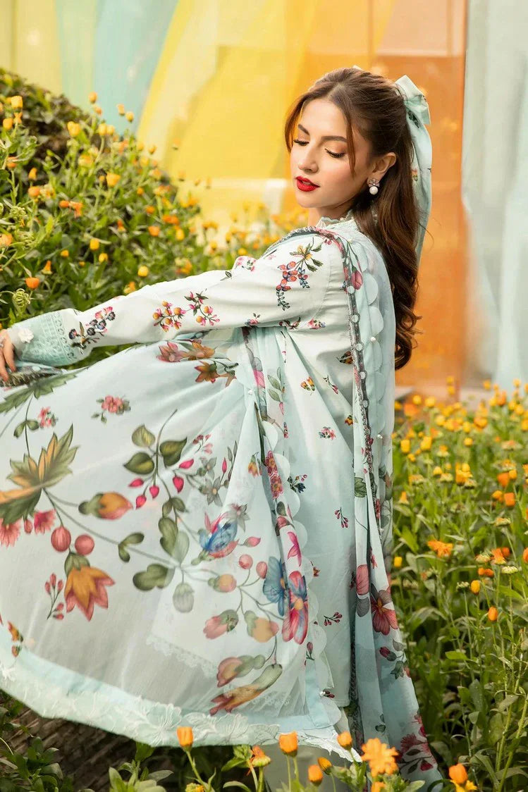 Picture of Maria B - M Basics Lawn Edition Vol 1 - Design 9B - Unstitched - Available at Raja Sahib