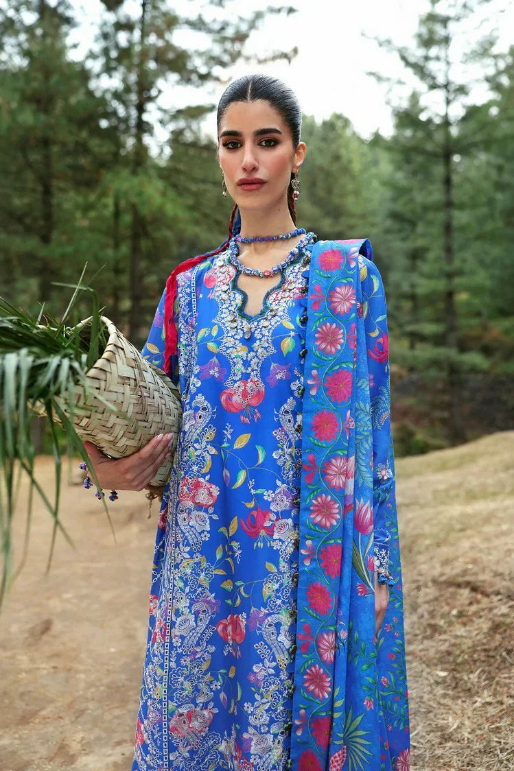Picture of Zaha - Neelum Lawn Collection - ZAYANA (ZL25-01 B) - Unstitched - Available at Raja Sahib