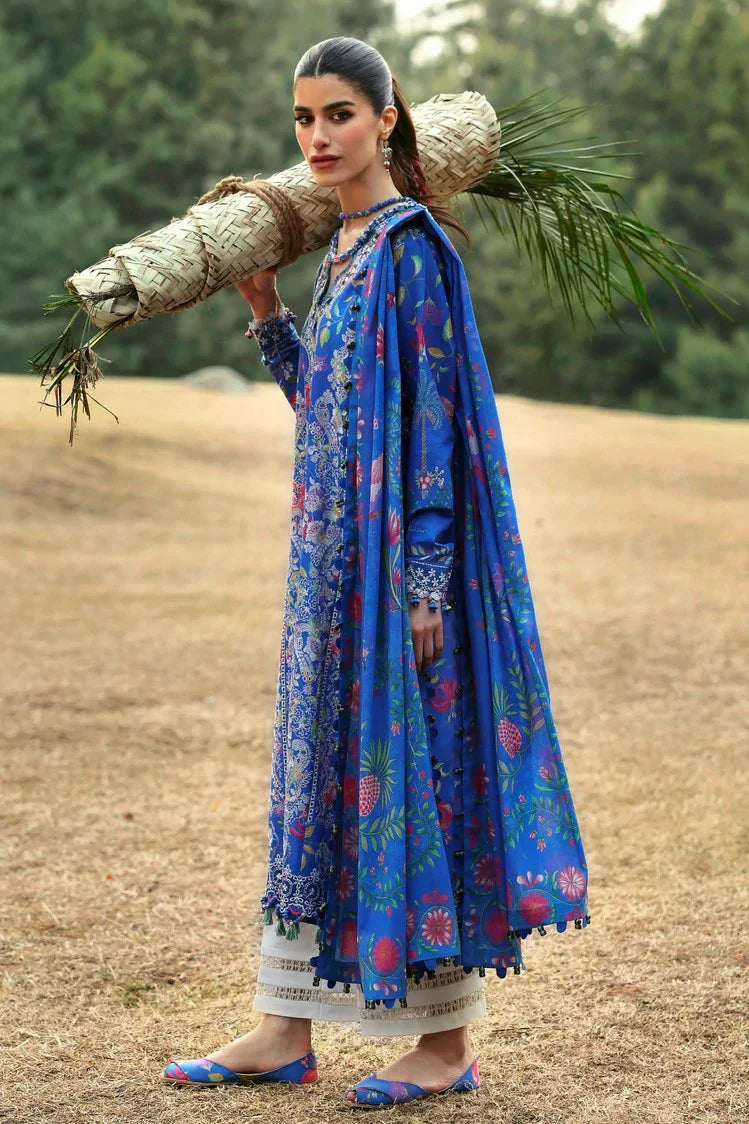 Picture of Zaha - Neelum Lawn Collection - ZAYANA (ZL25-01 B) - Unstitched - Available at Raja Sahib