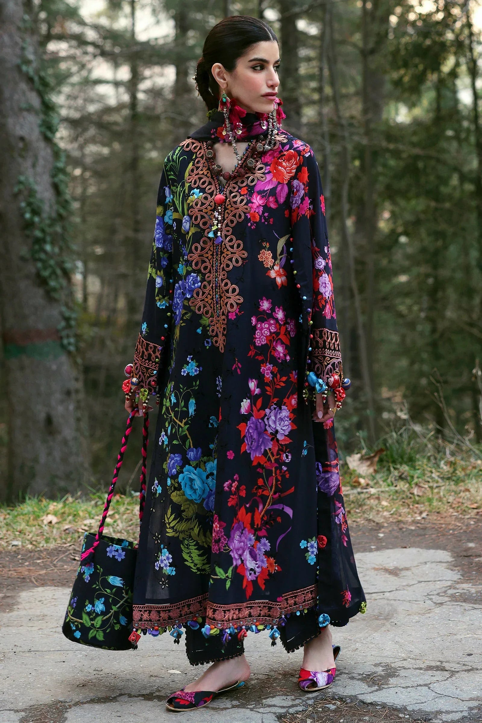 Picture of Zaha - Neelum Lawn Collection - ALYA (ZL25-07 A) - Unstitched - Available at Raja Sahib