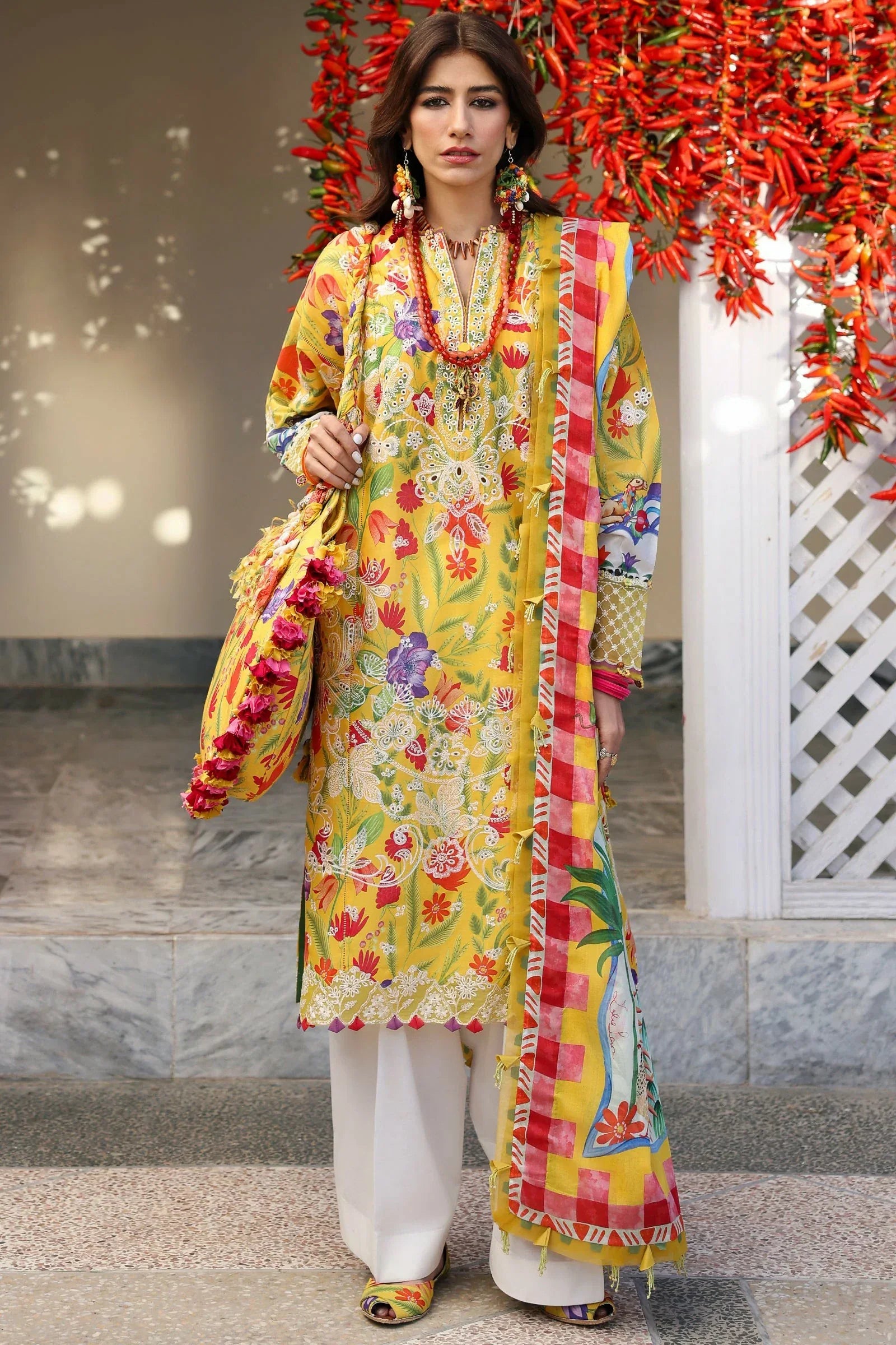 Picture of Zaha - Neelum Lawn Collection - ZARAAH (ZL25-08 A) - Unstitched - Available at Raja Sahib