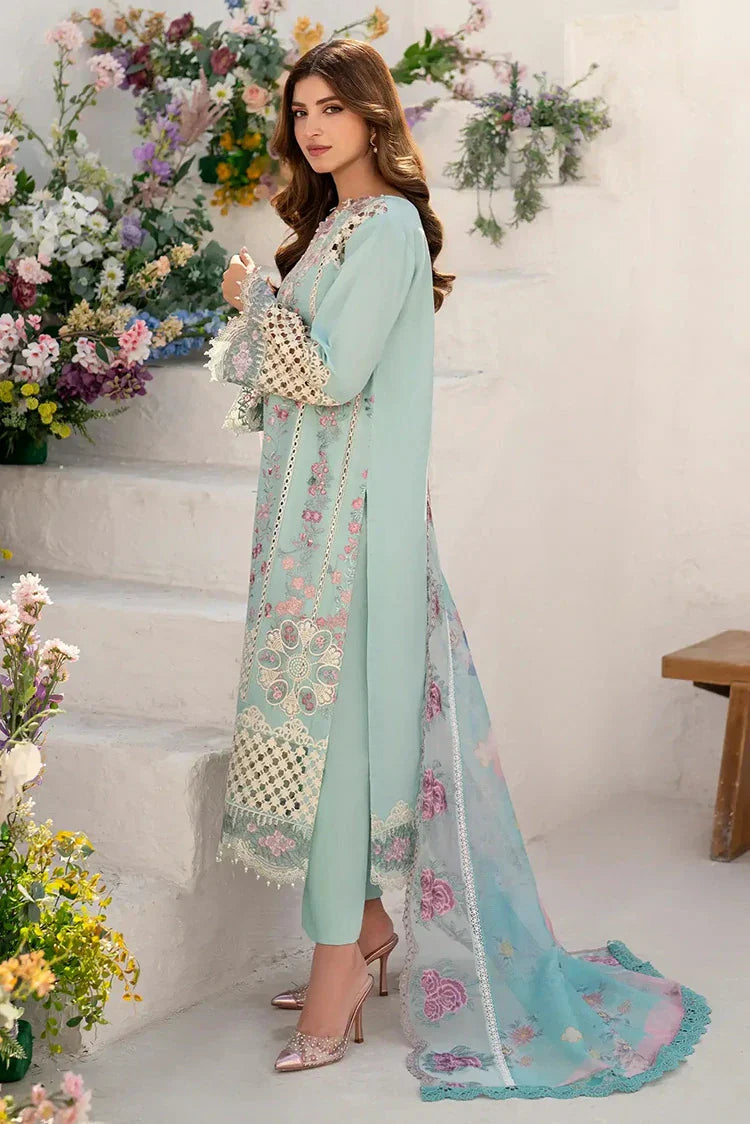 Picture of Asifa & Nabeel - Azalia Luxury Lawn Collection - Bells of Ireland (AZL25-10) - Unstitched - Available at Raja Sahib