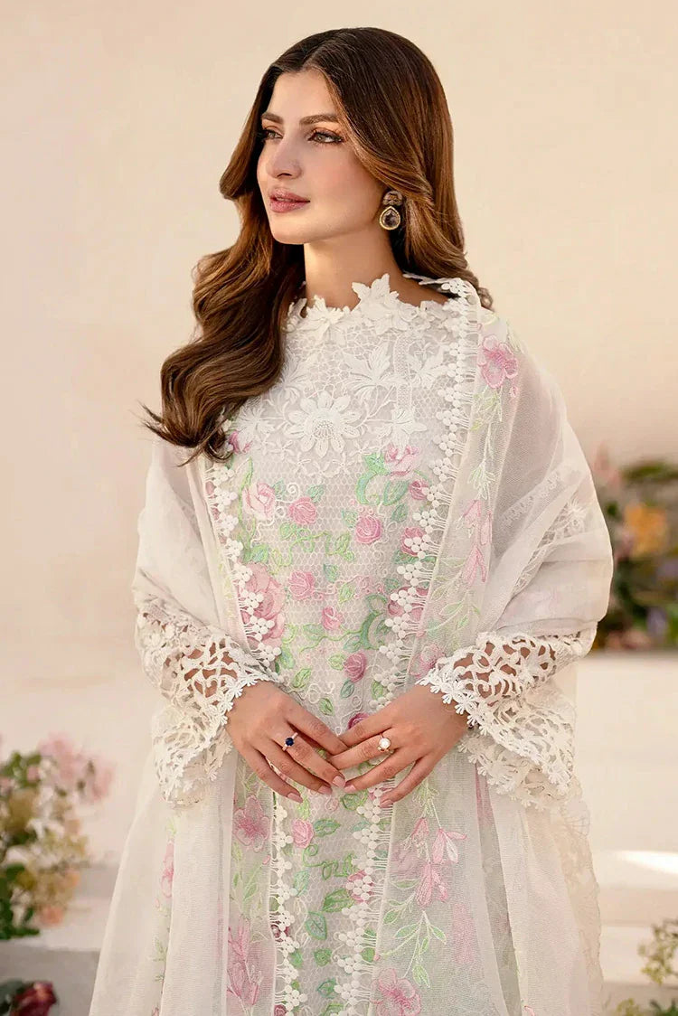 Picture of Asifa & Nabeel - Azalia Luxury Lawn Collection - Dove (AZL25-03) - Unstitched - Available at Raja Sahib
