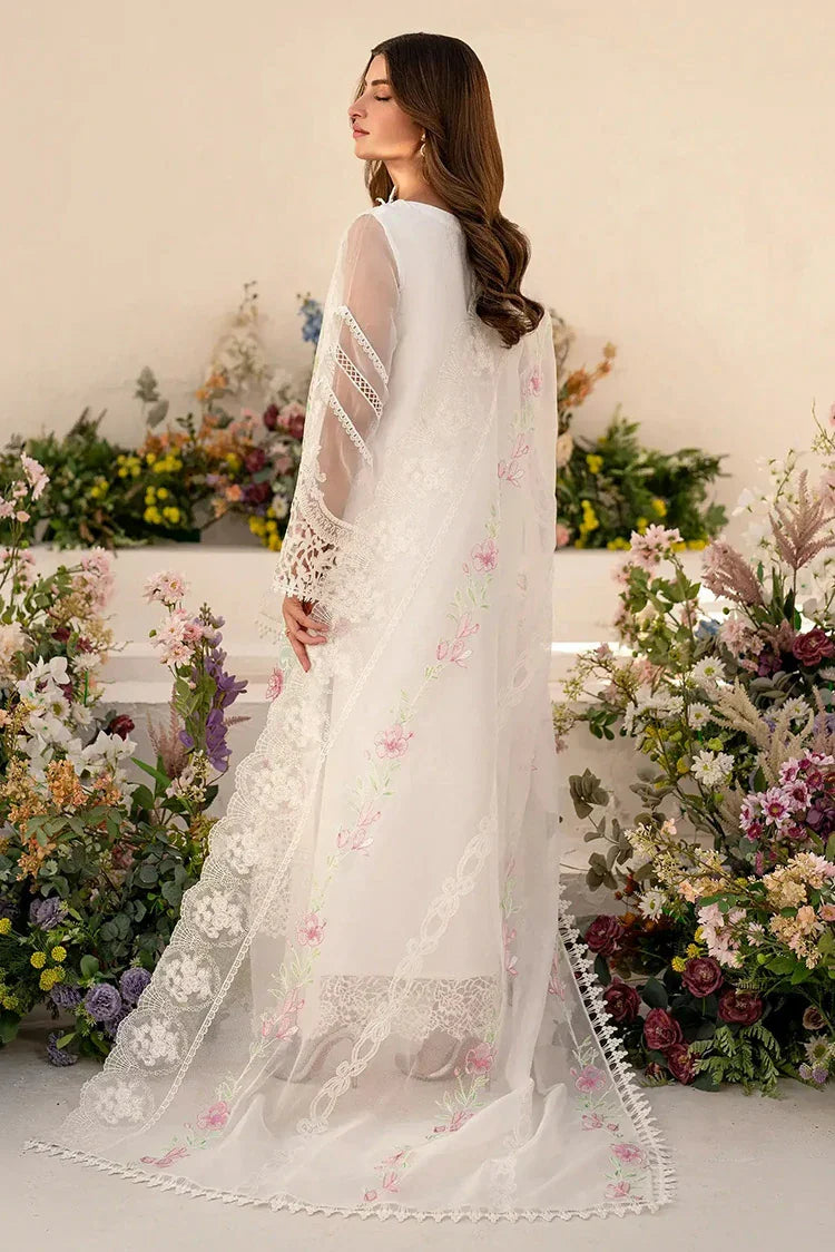 Picture of Asifa & Nabeel - Azalia Luxury Lawn Collection - Dove (AZL25-03) - Unstitched - Available at Raja Sahib