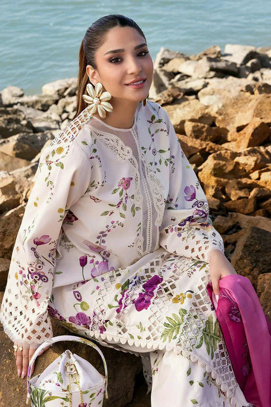 Picture of Crimson - Flow Lawn Collection - Bloom Bold-D4A - Unstitched - Available at Raja Sahib