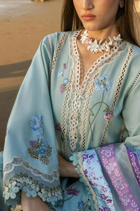 Picture of Crimson - Flow Lawn Collection - Floral Crush-D6A - Unstitched - Available at Raja Sahib