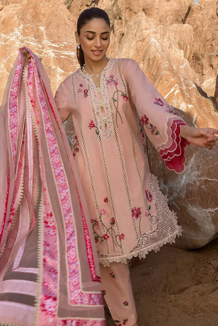 Picture of Crimson - Flow Lawn Collection - Floral Crush-D6B - Unstitched - Available at Raja Sahib