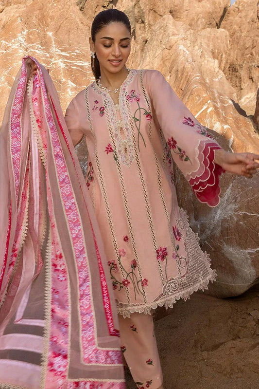 Picture of Crimson - Flow Lawn Collection - Floral Crush-D6B - Unstitched - Available at Raja Sahib