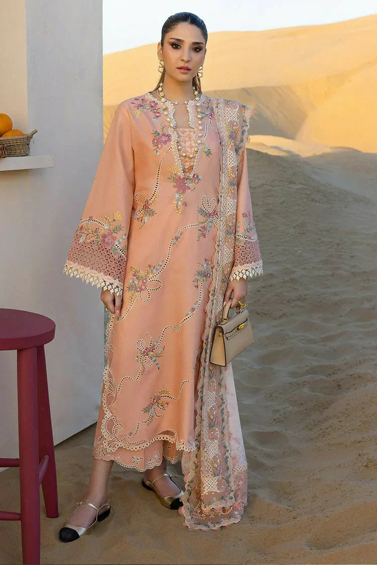 Picture of Crimson - Flow Lawn Collection - Twirls And Ties-D8A - Unstitched - Available at Raja Sahib